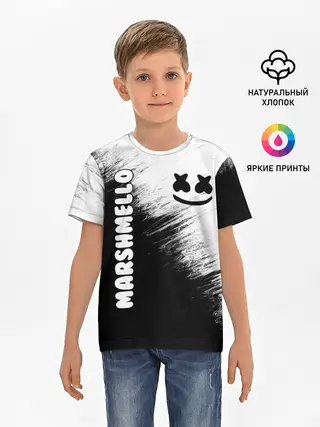 Детская базовая футболка / Marshmello 3