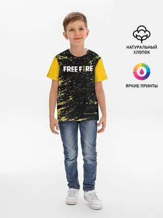 Детская базовая футболка / Garena Free Fire - День Booyah.