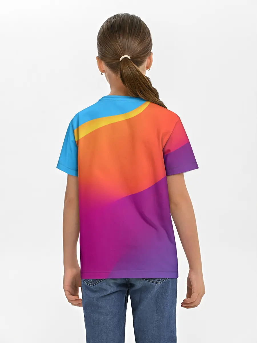 Детская базовая футболка / ТЕКСТУРА ГРАДИЕНТА
