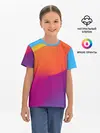 Детская базовая футболка / ТЕКСТУРА ГРАДИЕНТА
