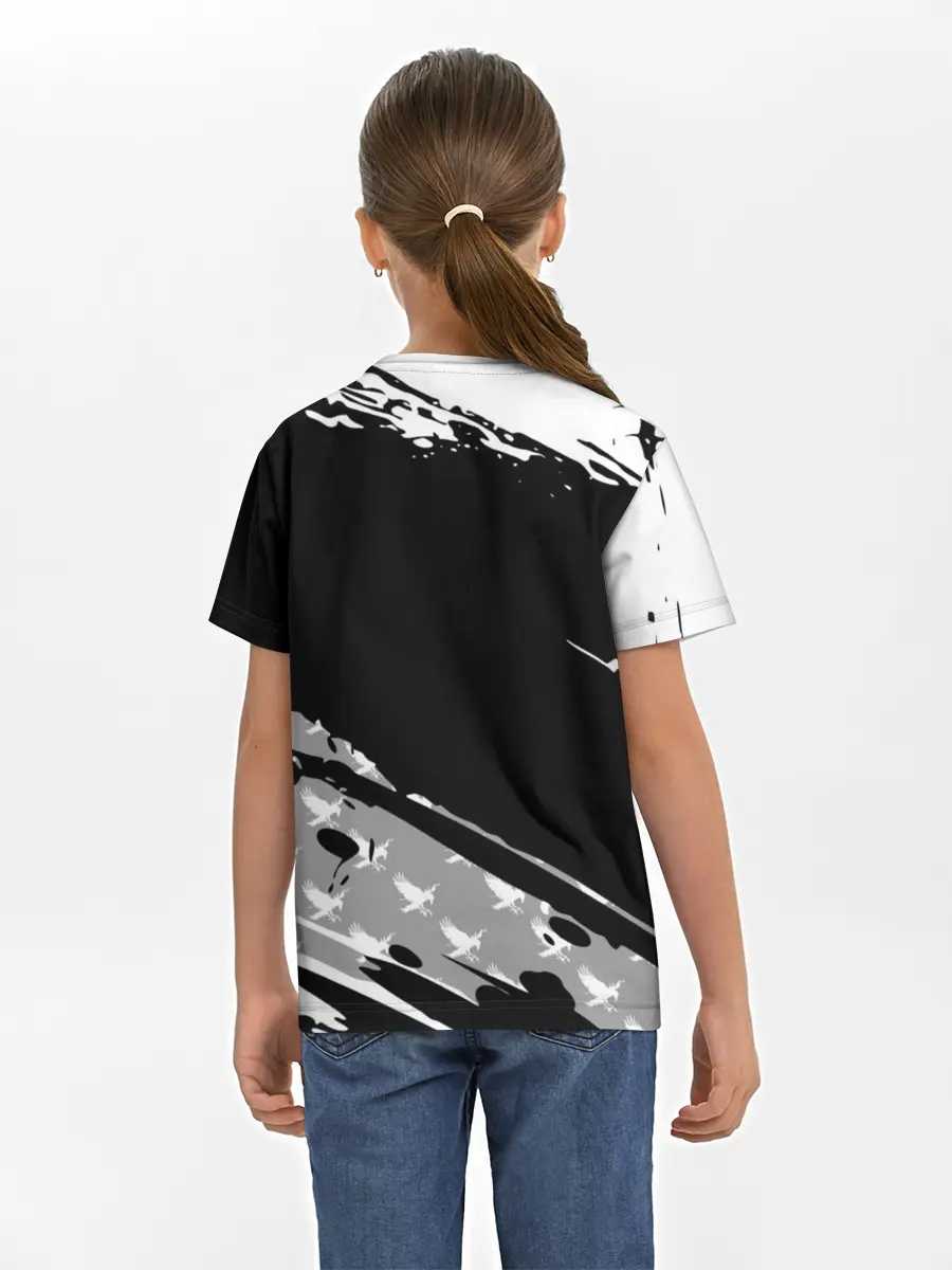 Детская базовая футболка / Haikyuu!! Ворон иероглиф