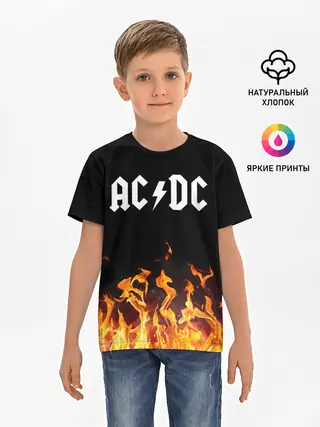 Детская базовая футболка / AC DC