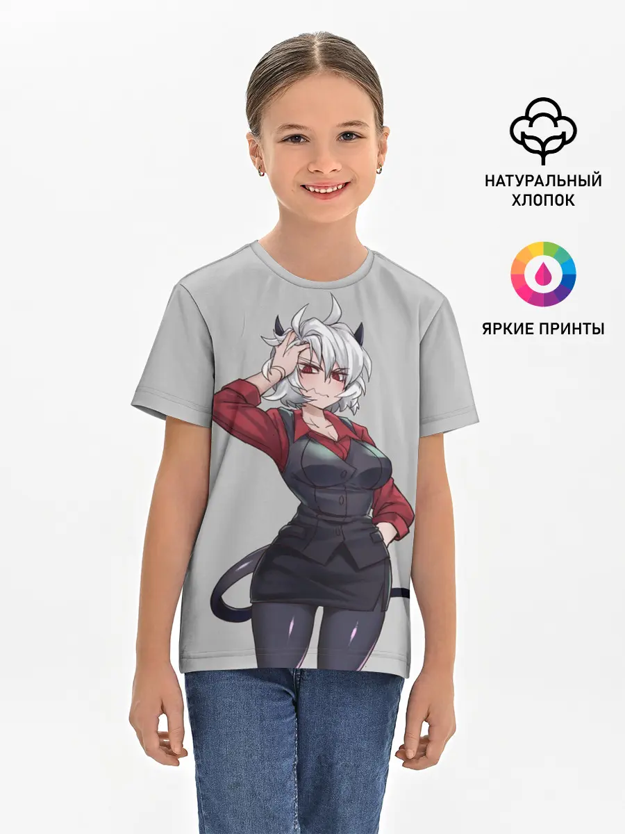 Детская базовая футболка / Malina рука на голове Helltaker