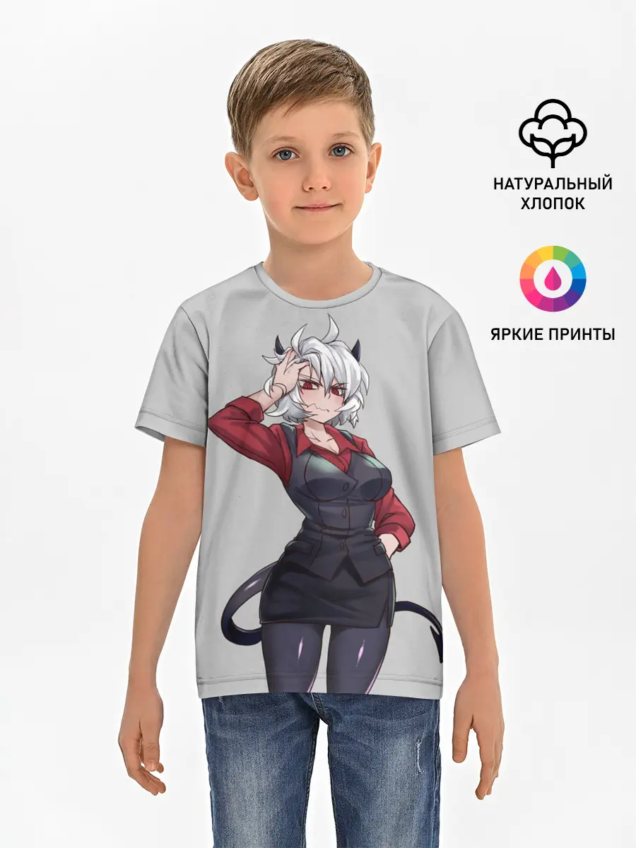 Детская базовая футболка / Malina рука на голове Helltaker