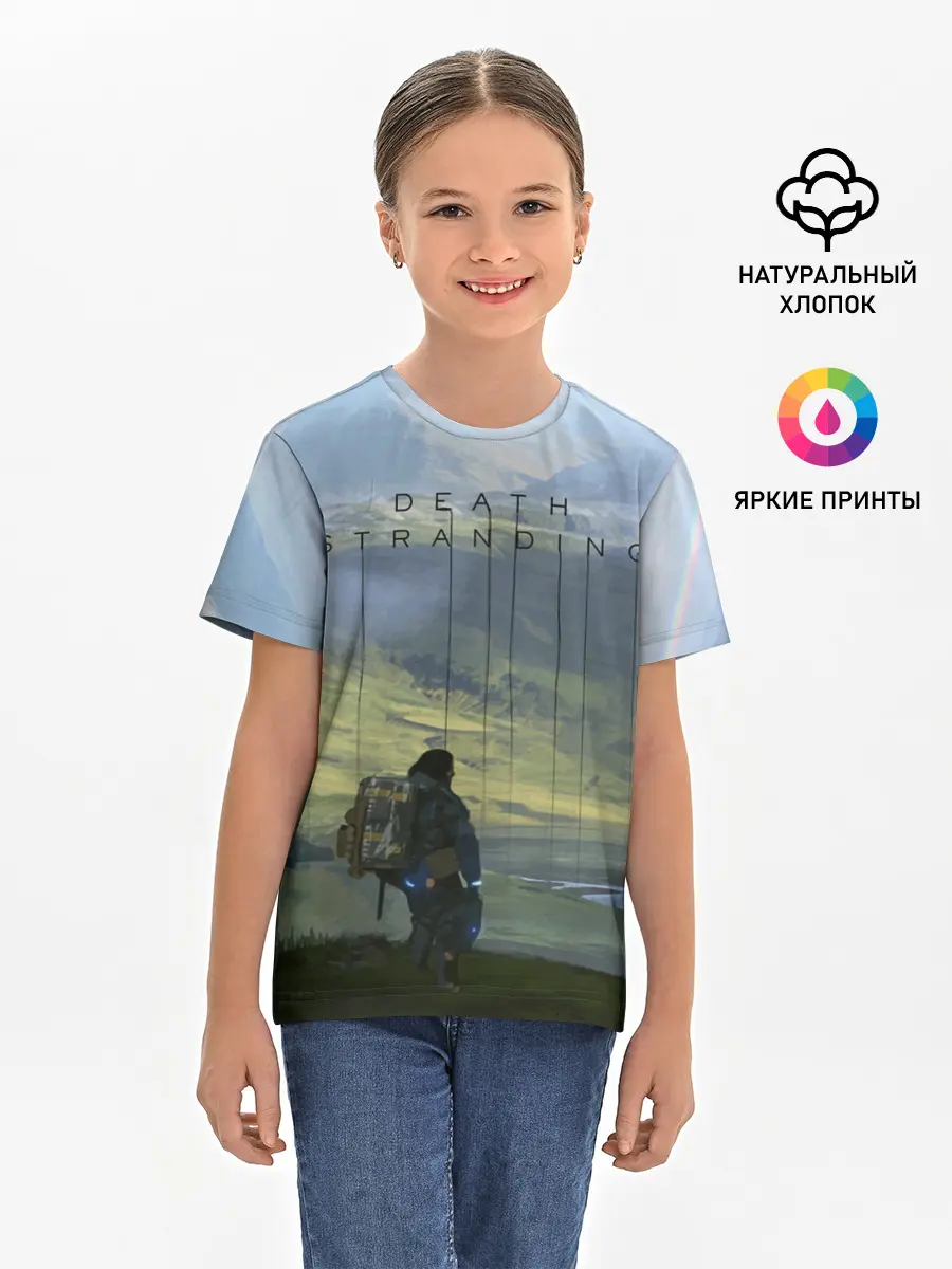Детская базовая футболка / DEATH STRANDING - СЭМ