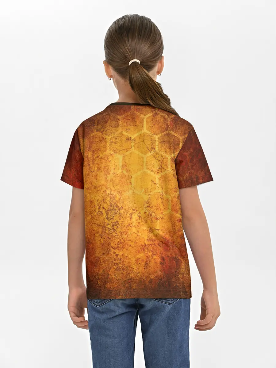 Детская базовая футболка / Огненный ВАНПАНЧМЕН