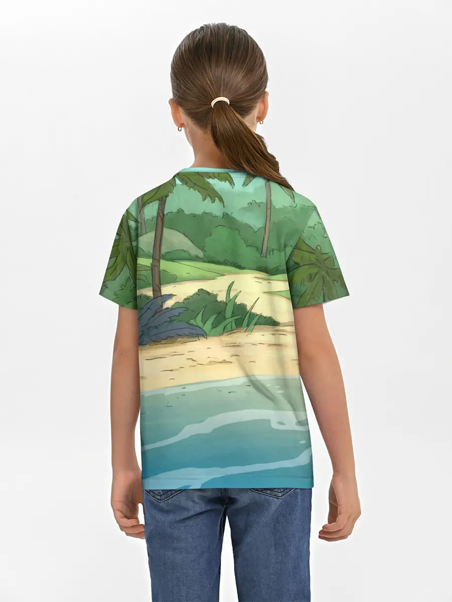 Детская базовая футболка / Bears on the beach