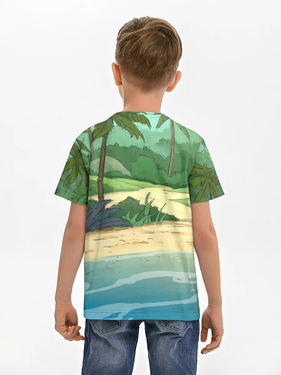 Детская базовая футболка / Bears on the beach