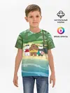 Детская базовая футболка / Bears on the beach