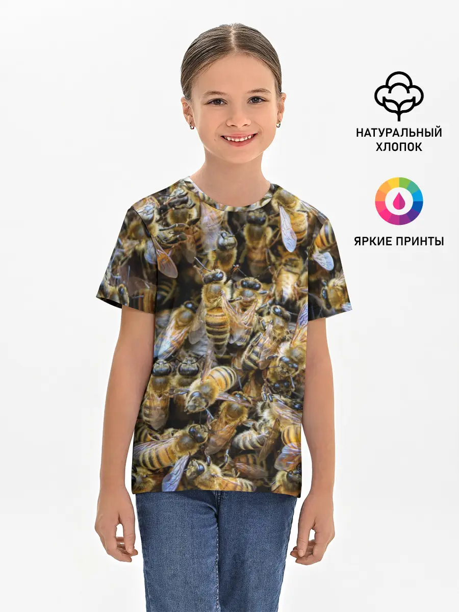 Детская базовая футболка / Пчёлы