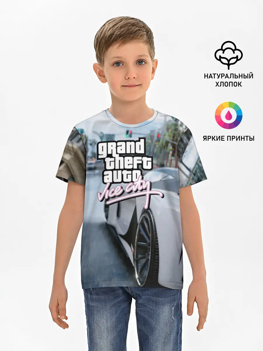 Детская базовая футболка / Vice city