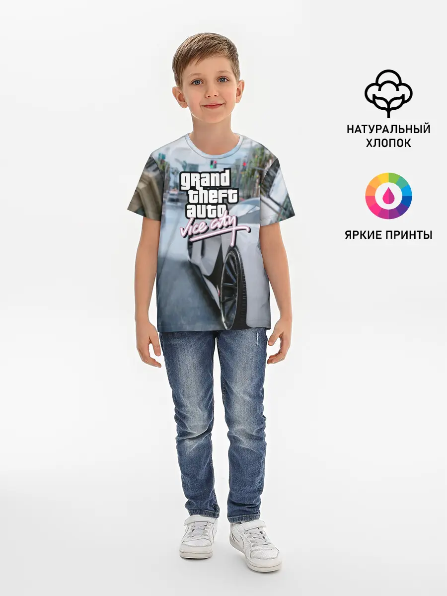 Детская базовая футболка / Vice city