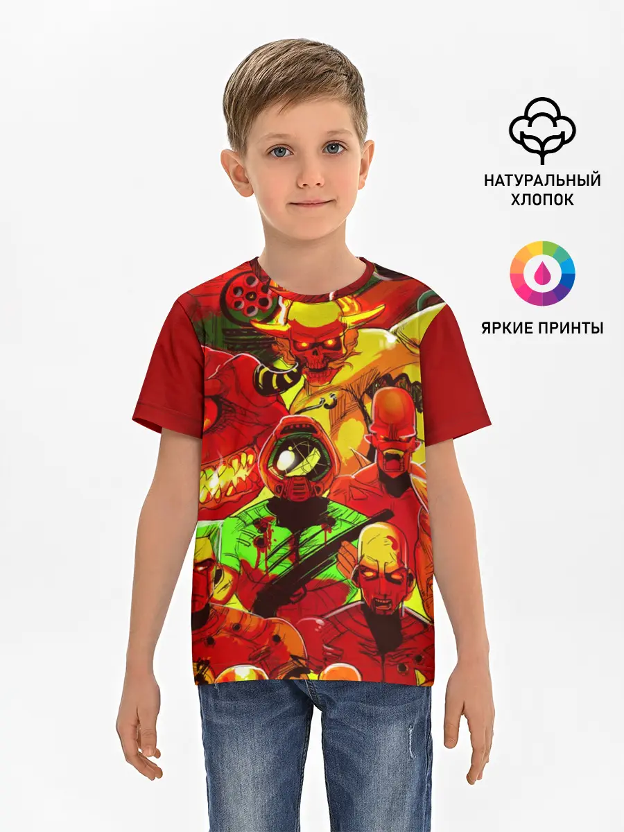 Детская базовая футболка / DOOM