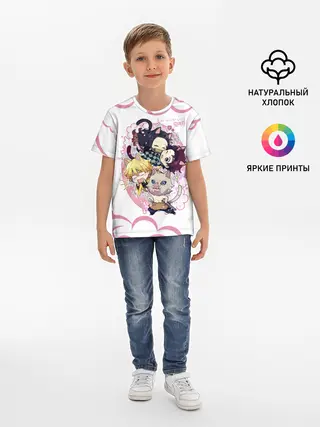 Детская базовая футболка / Клинок, рассекающий демонов ПЕРСОНАЖИ