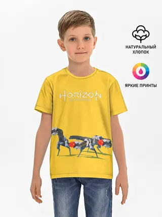 Детская базовая футболка / Элой на охоте