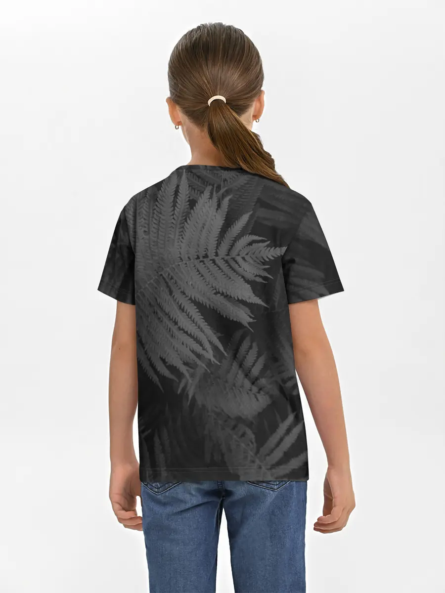 Детская базовая футболка / Neon light blue