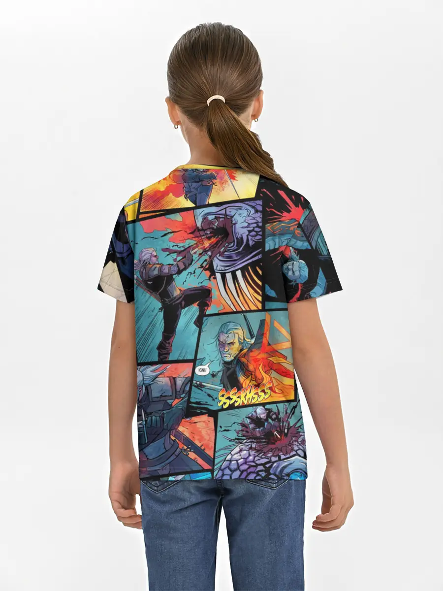 Детская базовая футболка / Ведьмак / The Witcher