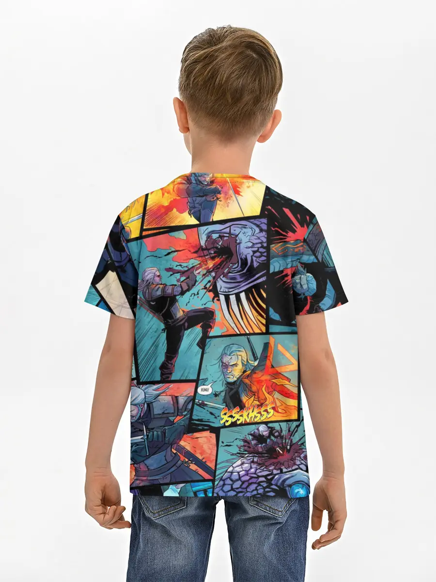 Детская базовая футболка / Ведьмак / The Witcher