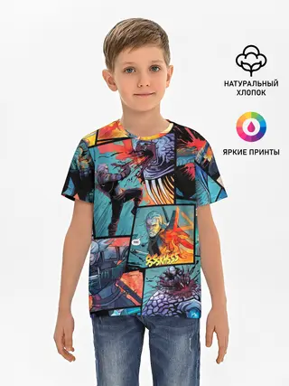 Детская базовая футболка / Ведьмак / The Witcher