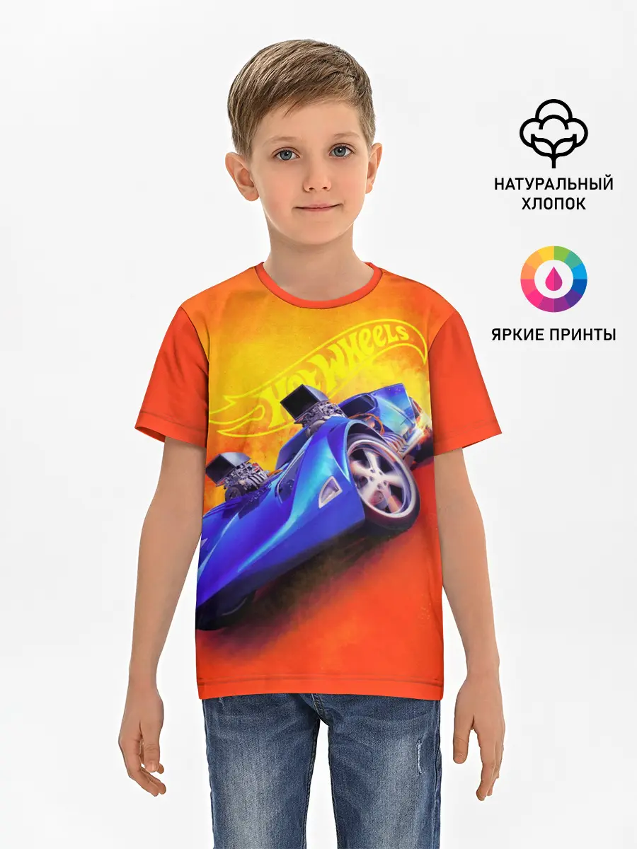 Детская базовая футболка / Hot Wheels. Хот Вилс