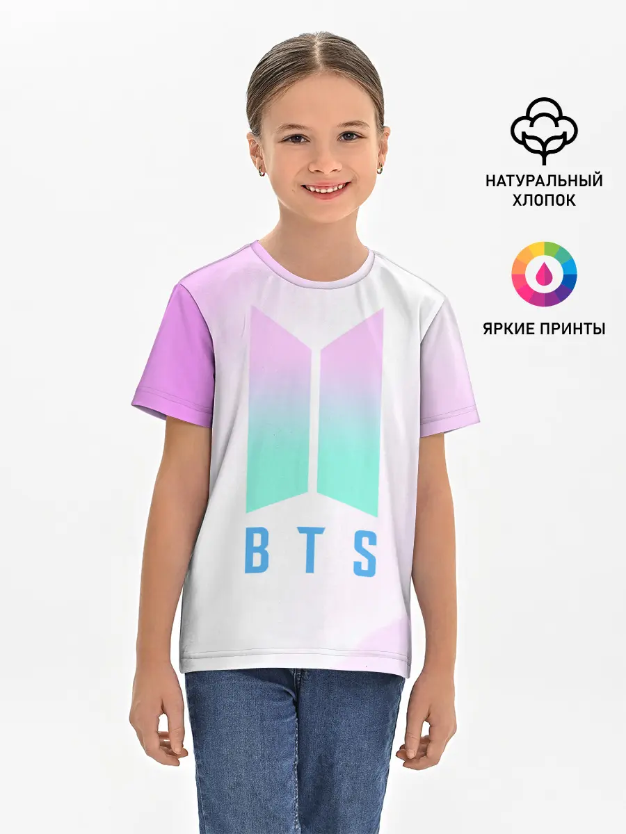 Детская базовая футболка / BTS / БТС