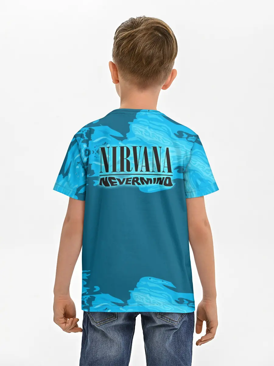 Детская базовая футболка / Nirvana & Simpson