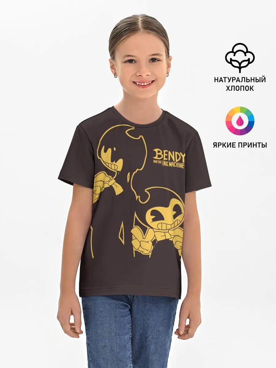 Детская базовая футболка / Bendy and the ink machine