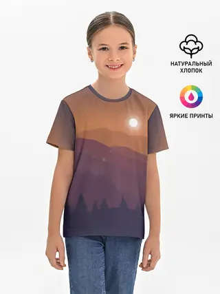Детская базовая футболка / Горы