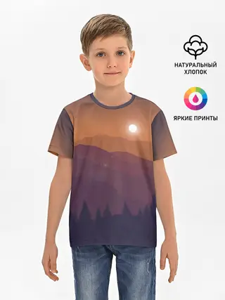 Детская базовая футболка / Горы