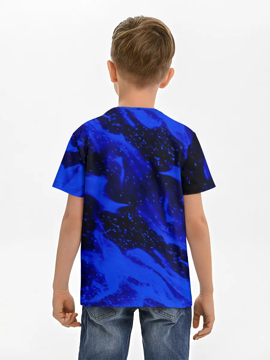 Детская базовая футболка / СИНИЙ ОГОНЬ