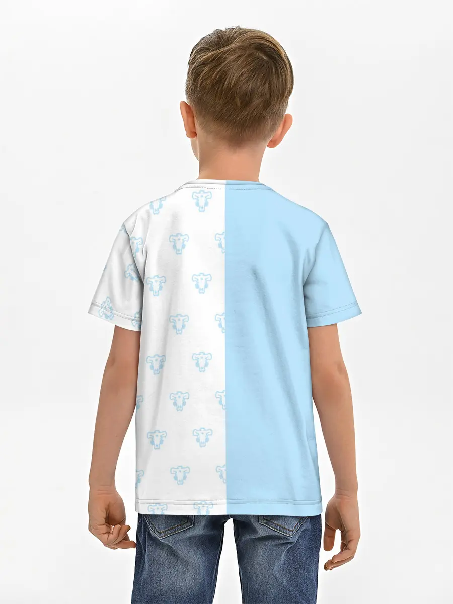 Детская базовая футболка / Чёрный клевер Неро в кармашке