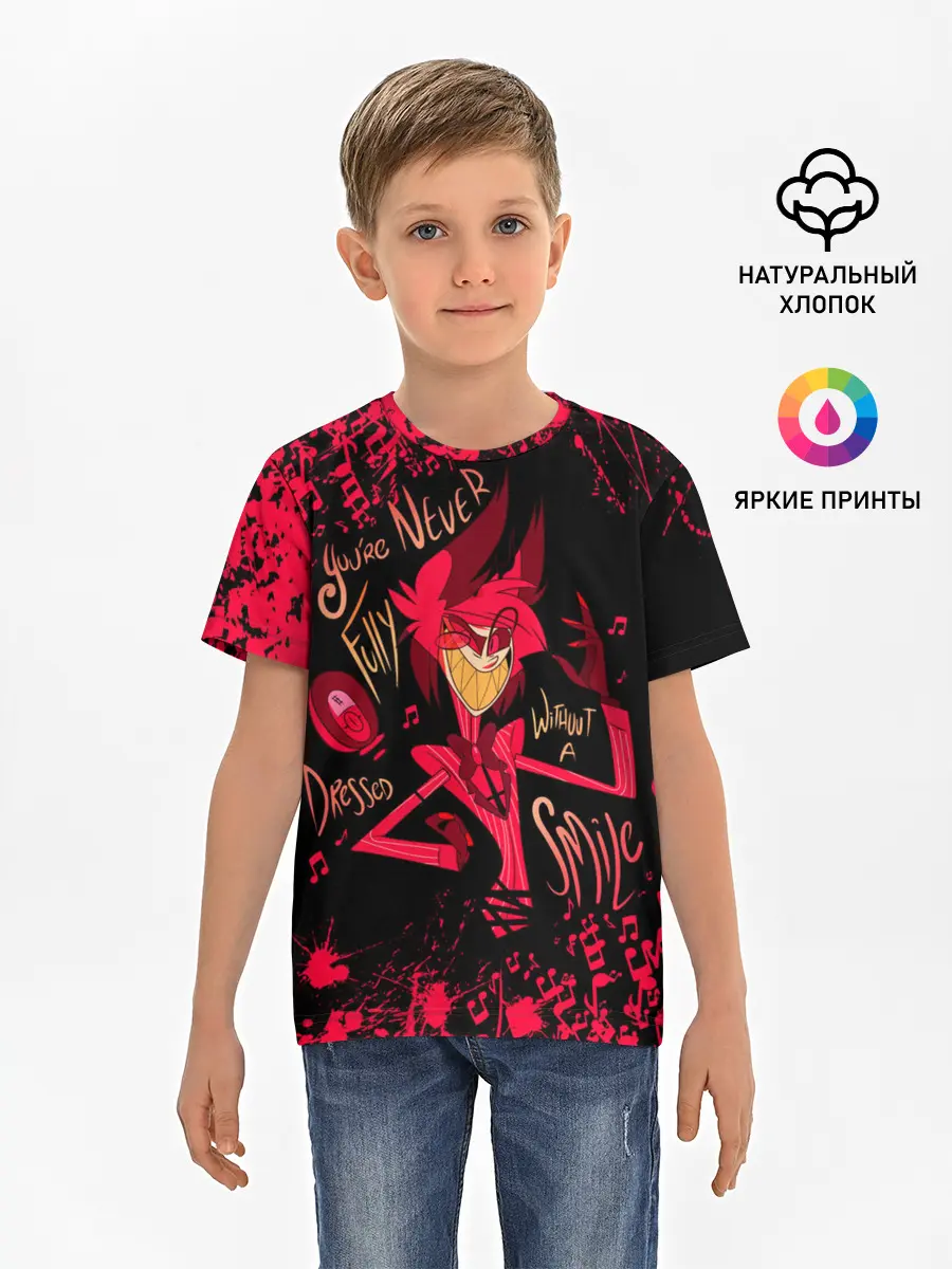 Детская базовая футболка / HAZBIN HOTEL ALASTOR.