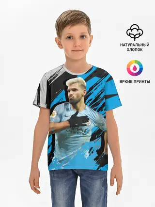 Детская базовая футболка / Серхио Агуэро