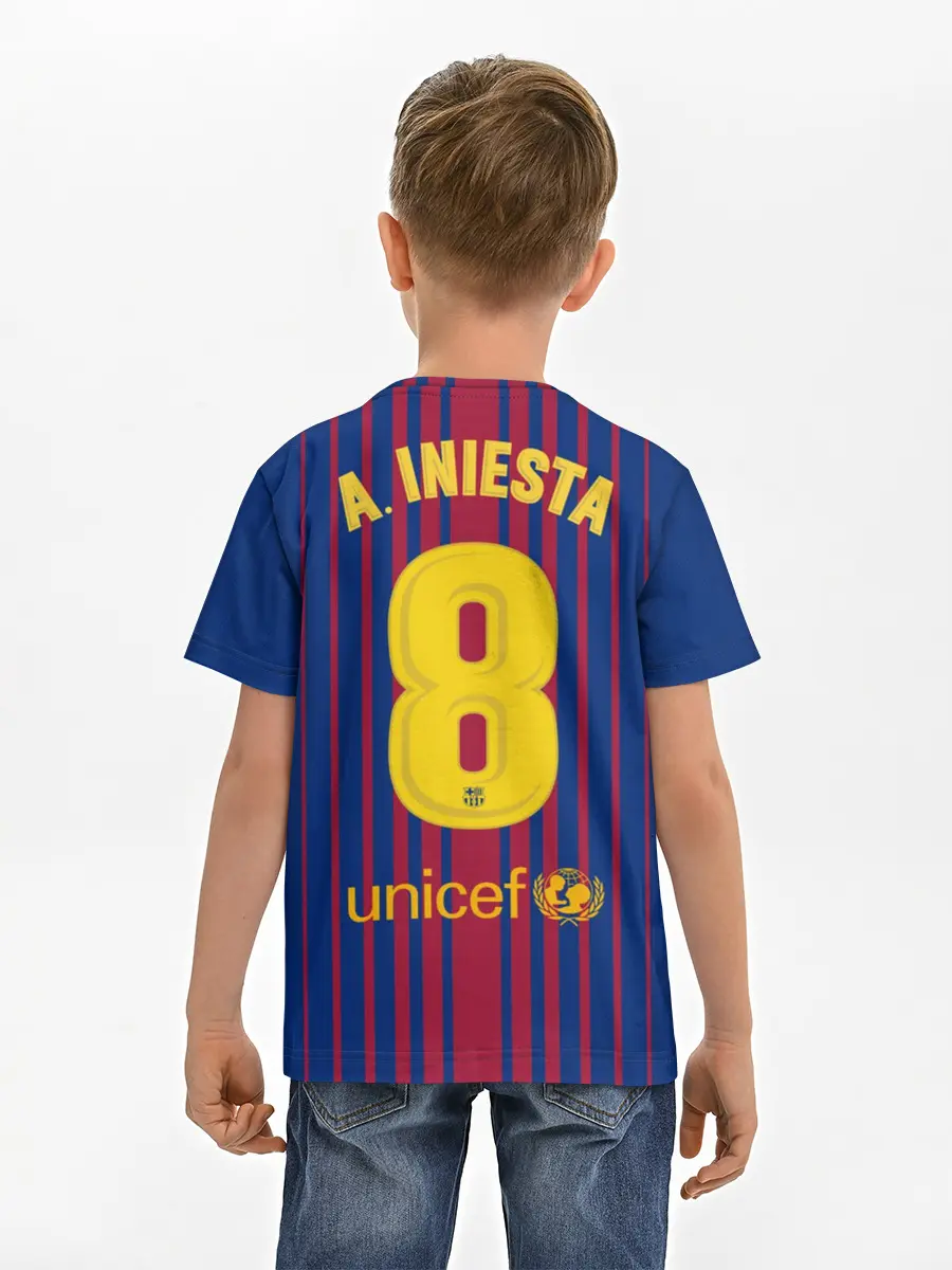 Детская базовая футболка / Iniesta 17-18