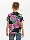Детская базовая футболка / Розовые пионы