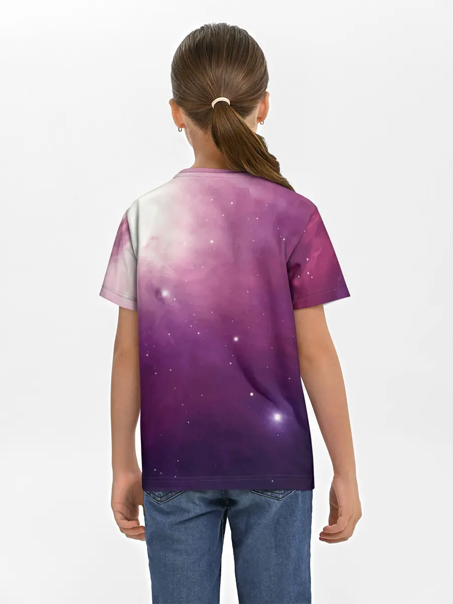 Детская базовая футболка / Космическая Лиса