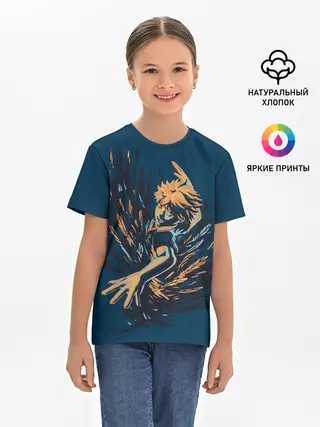 Детская базовая футболка / ХИНАТА | ВОЛЕЙБОЛ