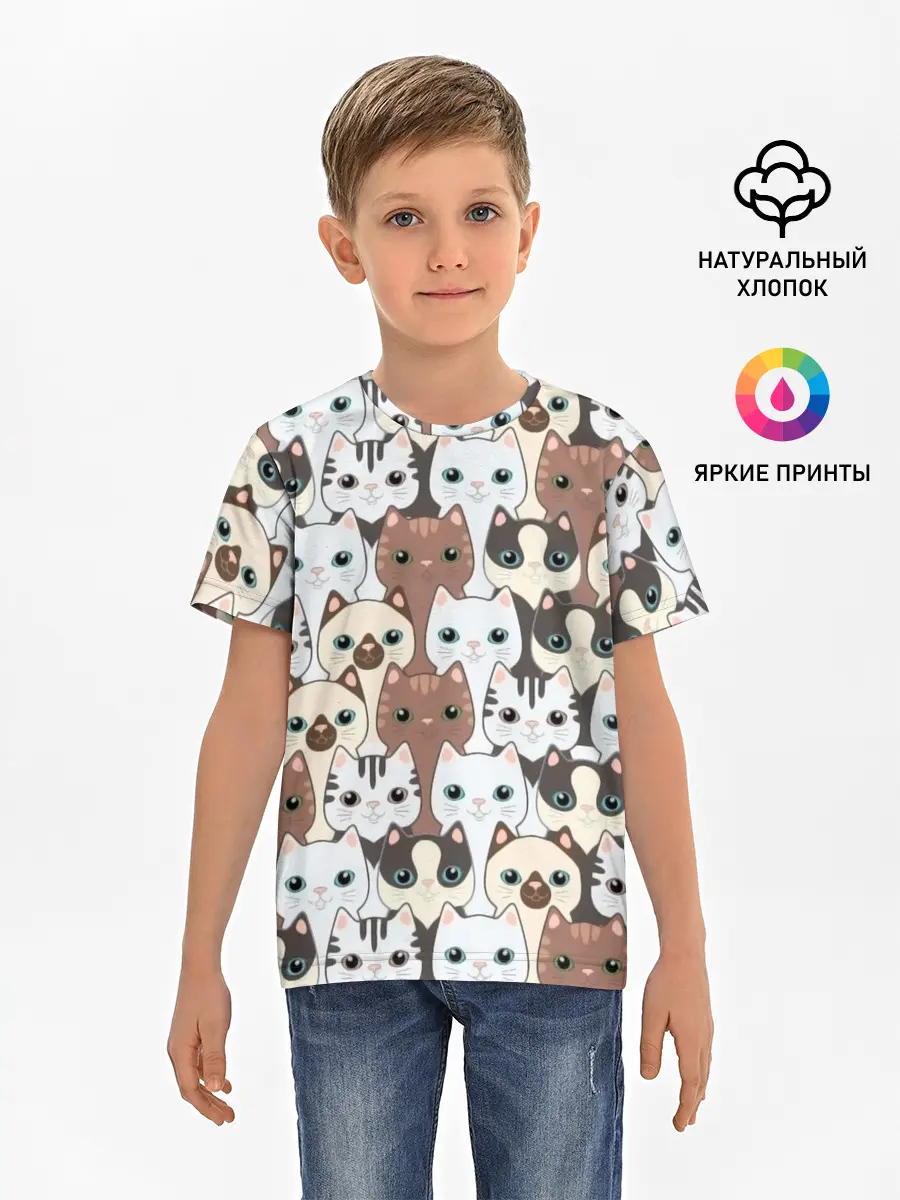 Детская базовая футболка / Животные.