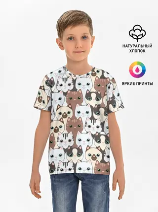 Детская базовая футболка / Животные.