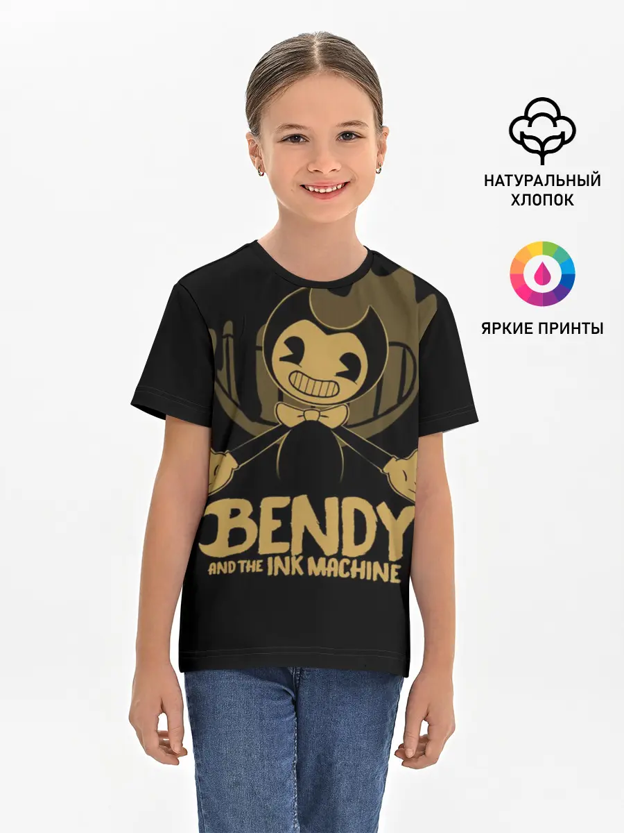 Детская базовая футболка / Bendy and the ink machine