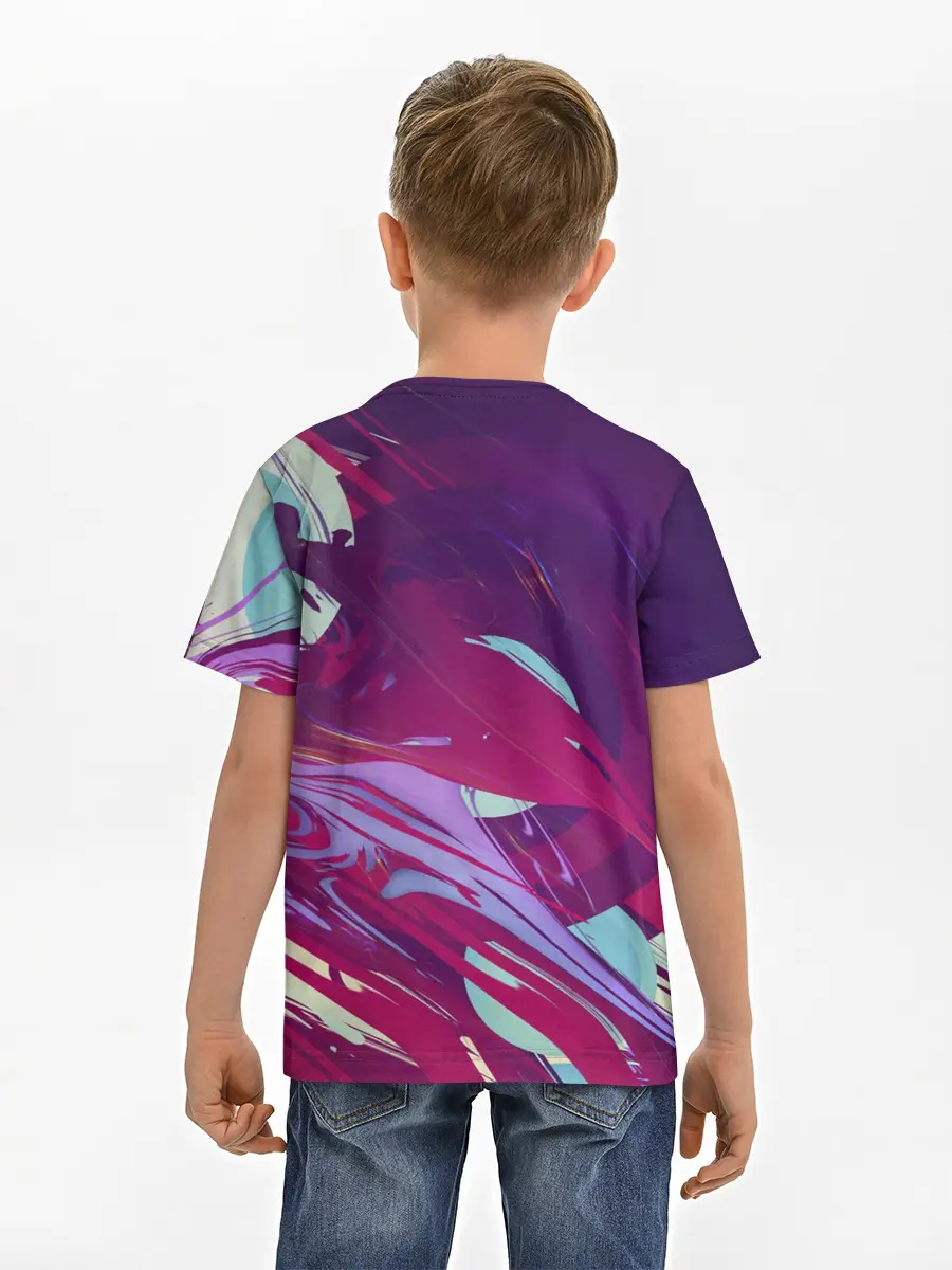 Детская базовая футболка / Мощный градиент