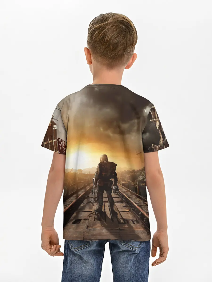 Детская базовая футболка / Metro 2033 постапокалипсис