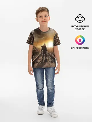 Детская базовая футболка / Metro 2033 постапокалипсис