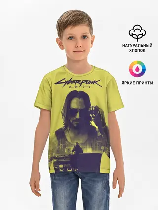 Детская базовая футболка / Cyberpunk 2077