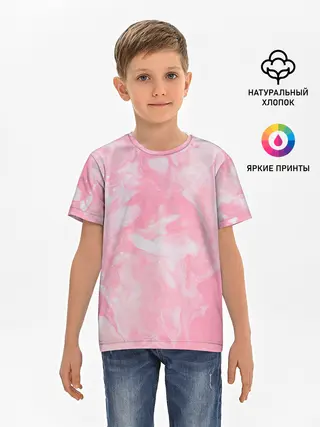Детская базовая футболка / Розовая Богемия