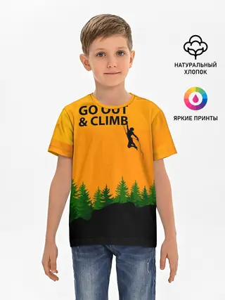 Детская базовая футболка / Альпинизм