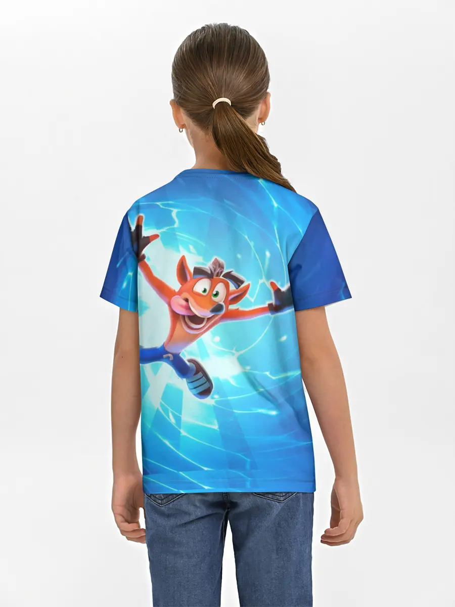 Детская базовая футболка / Crash Bandicoot