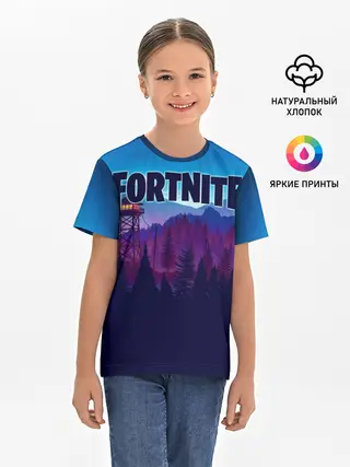 Детская базовая футболка / Fortnite Save the World