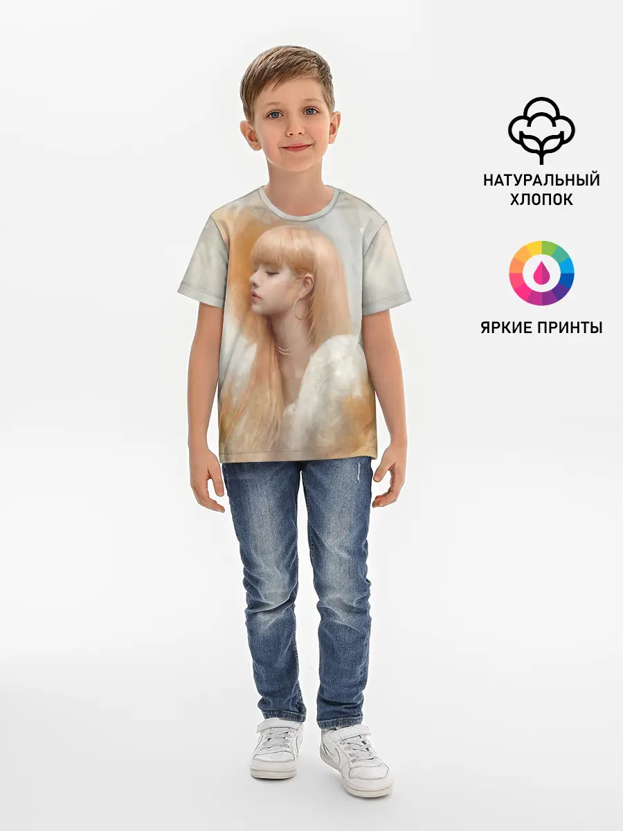 Детская базовая футболка / Розэ маслом