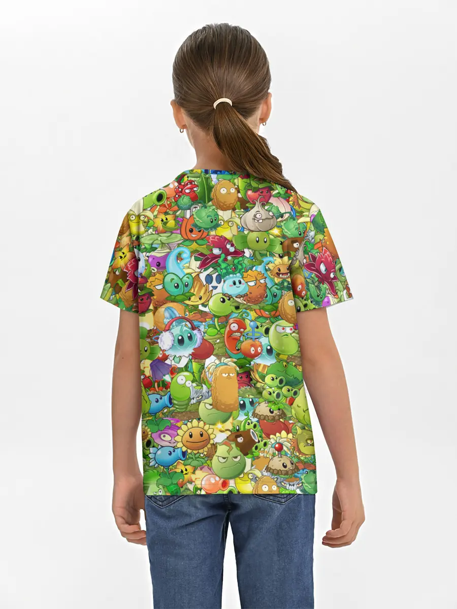 Детская базовая футболка / PLANTS VS ZOMBIES